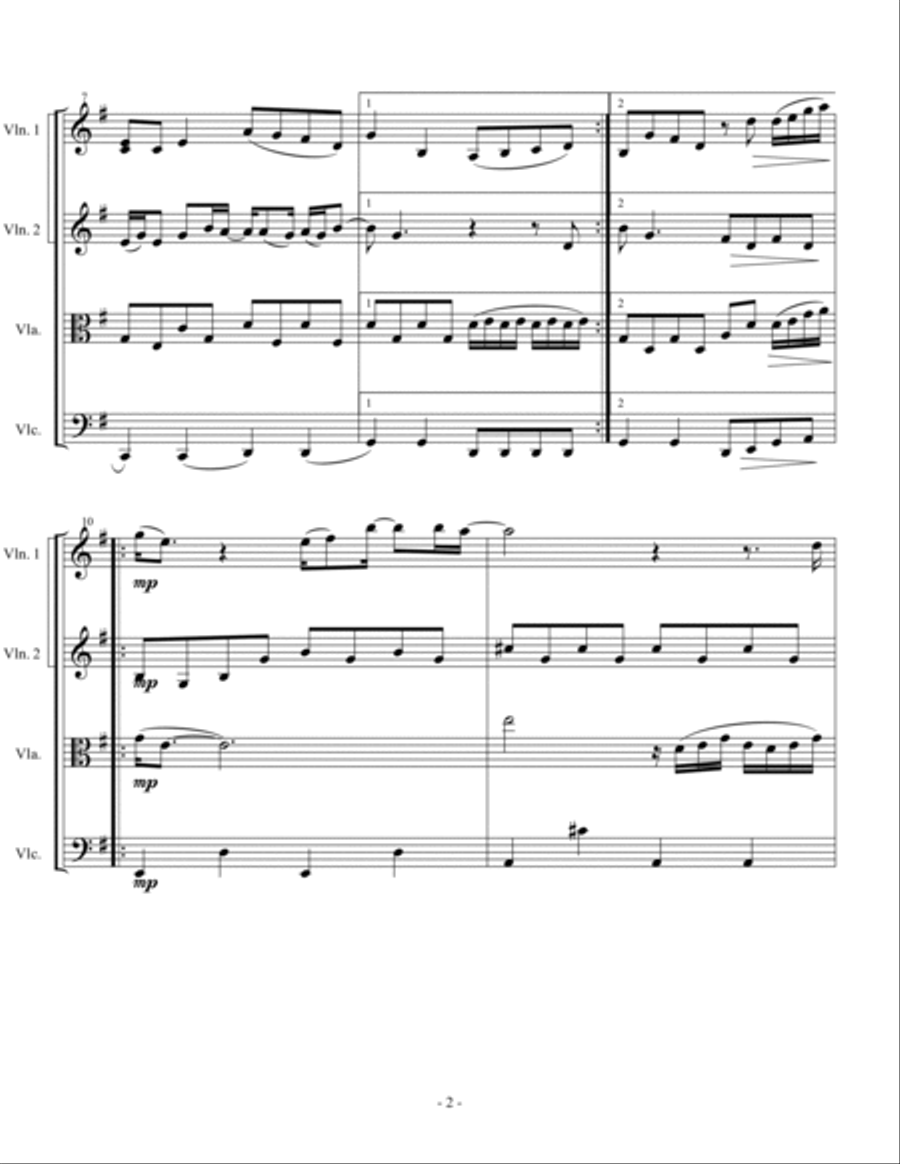 Whatever Whatever String Quartet scores gallery preview page 6