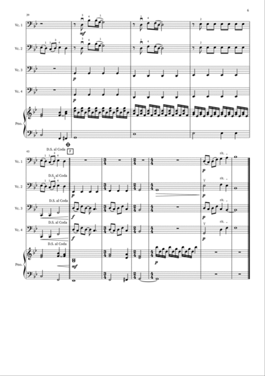Somewhere Only We Know Piano Solo scores gallery preview page 6