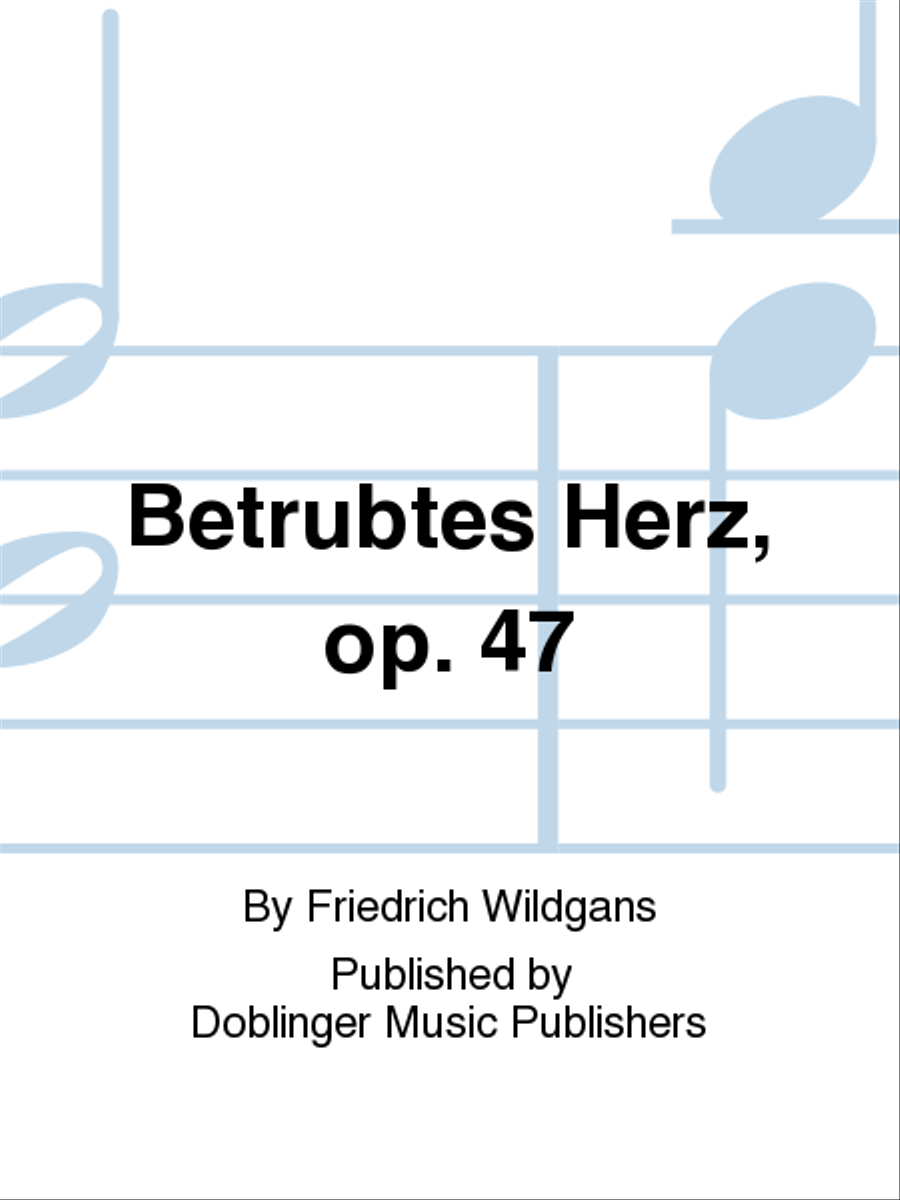 Betrubtes Herz, op. 47 SSAATTBB scores gallery preview page 1