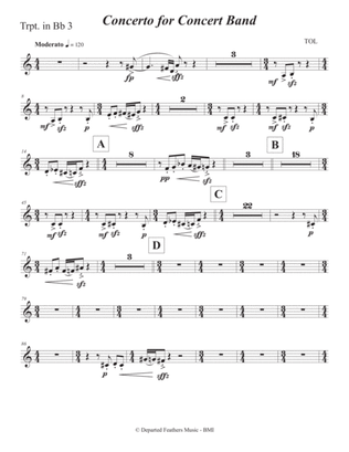 Concerto for Concert Band (2011) Trumpet 3