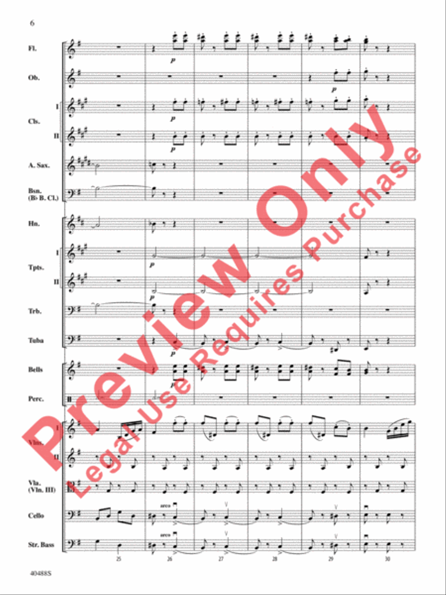 Overture to Die Fledermaus Full Orchestra scores gallery preview page 7