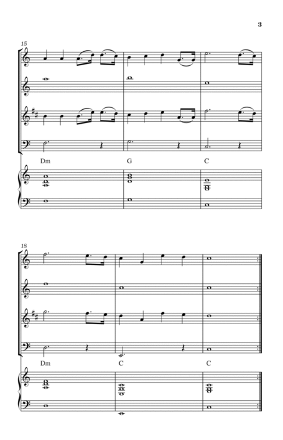 Christ Arose Woodwind Quartet scores gallery preview page 3