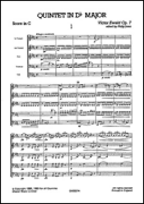 Ewald Quintet In Db Major (Score And Parts)