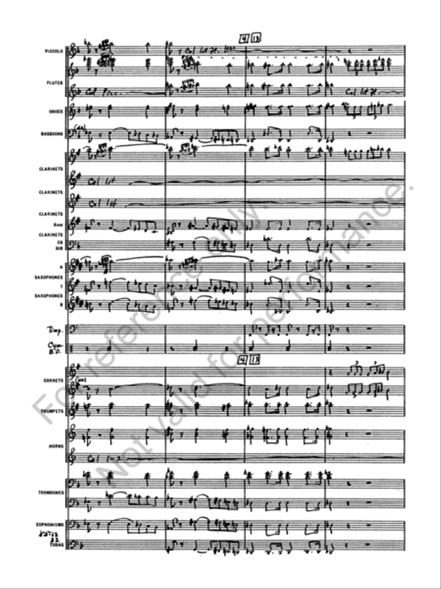 Symphony No. 4 Concert Band scores gallery preview page 14