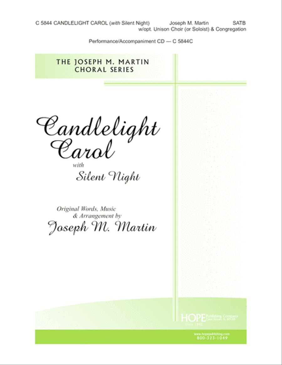 Candlelight Carol (with Silent Night) 4-Part scores gallery preview page 2