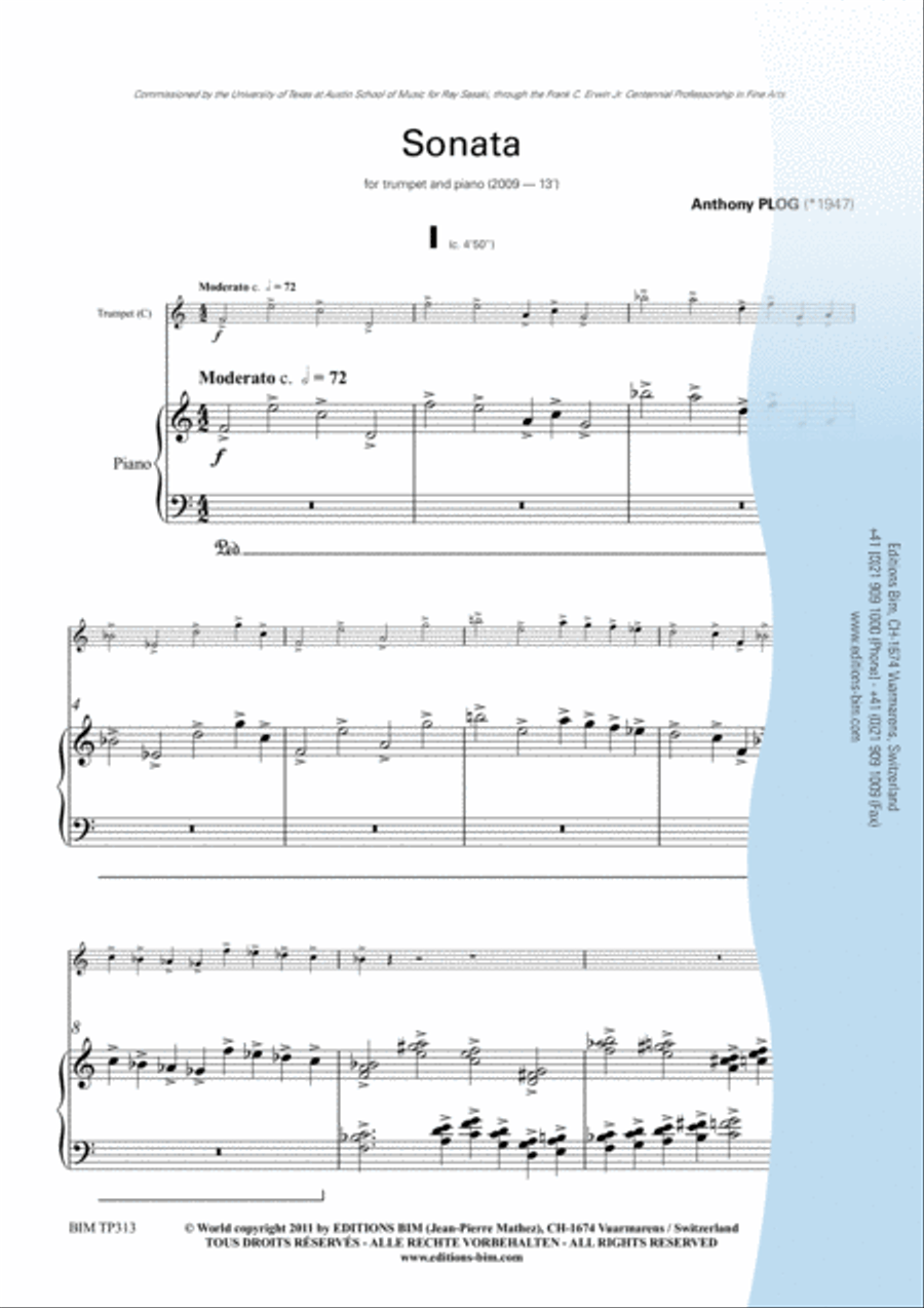 Sonata Sonata Trumpet Solo scores gallery preview page 2