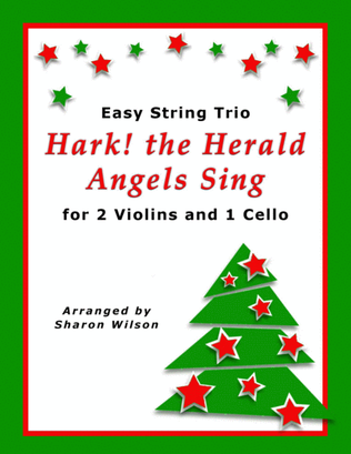Book cover for Hark! the Herald Angels Sing (for String Trio – 2 Violins and 1 Cello)