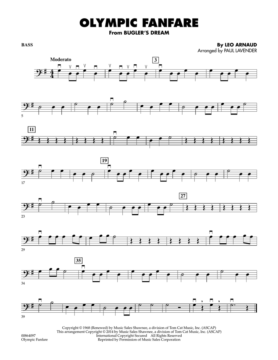 Olympic Fanfare (Bugler's Dream) - Bass Orchestra scores gallery preview page 1