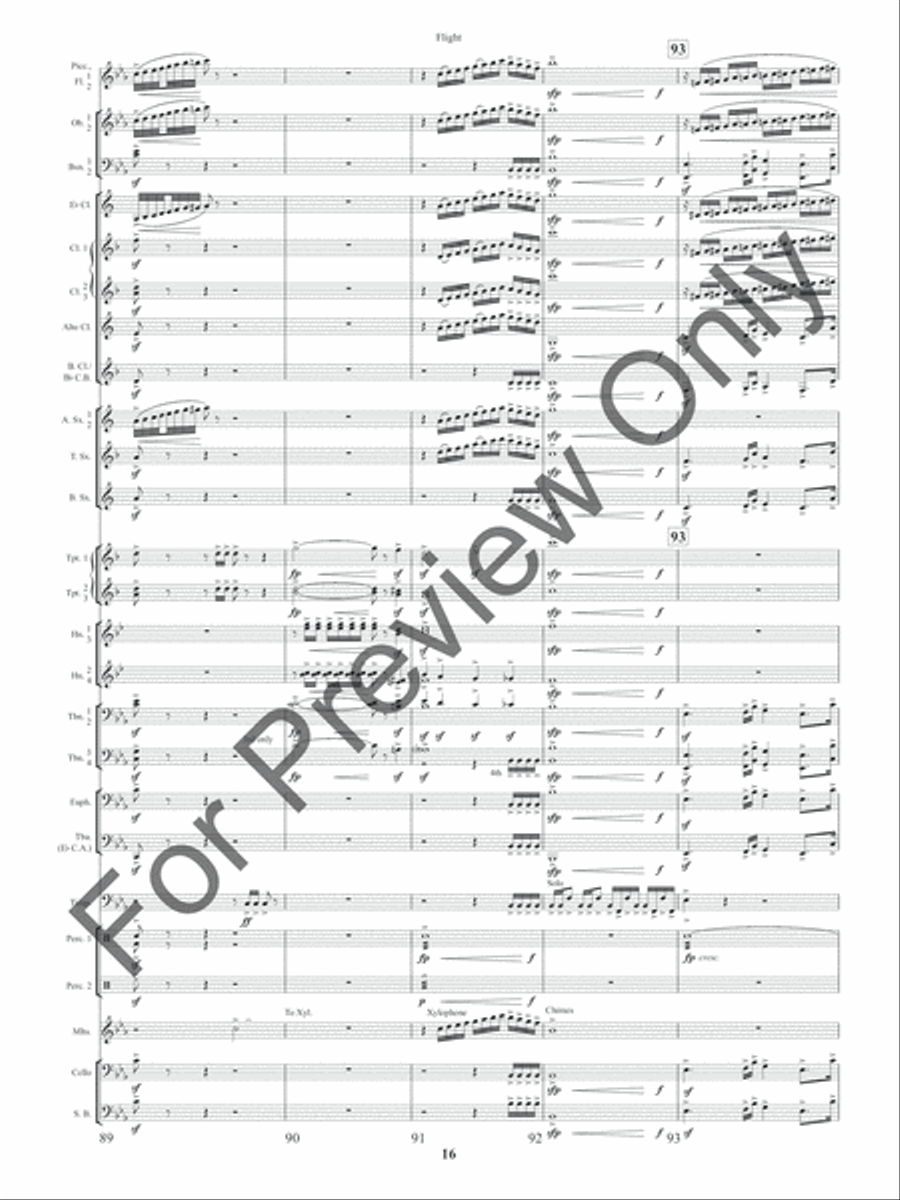 Flight (Score) Concert Band scores gallery preview page 19