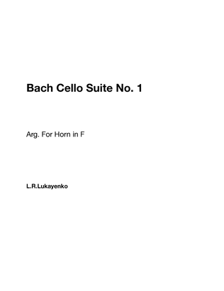 Cello Suite No. 1