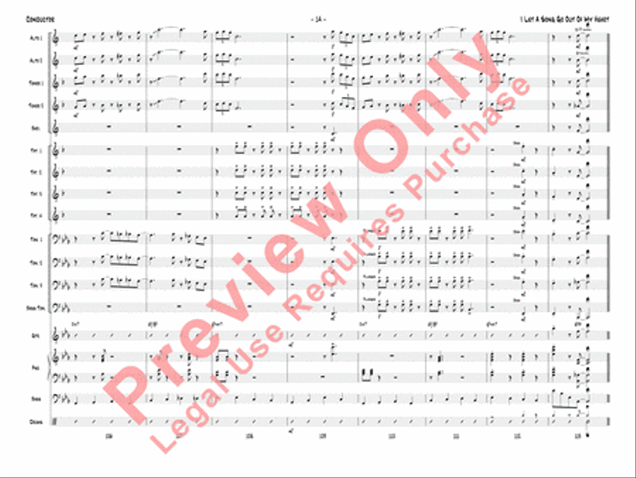 I Let a Song Go Out of My Heart Jazz Ensemble scores gallery preview page 17
