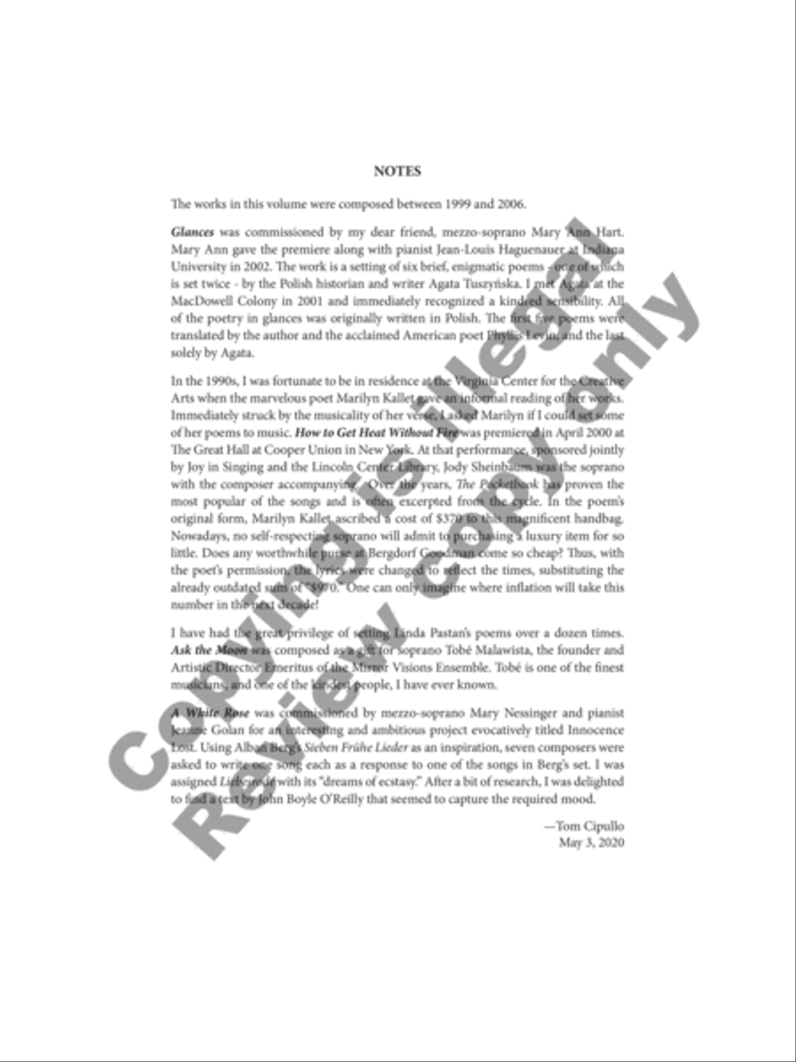 Songs for Mezzo-Soprano Songs for Mezzo-Soprano Mezzo-Soprano Voice scores gallery preview page 2