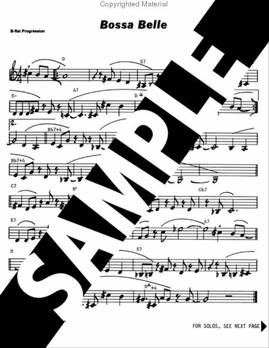 Volume 10 - David Baker Alto Saxophone scores gallery preview page 4