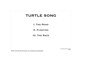 Turtle Songs for Beginner Piano