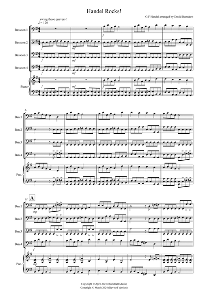 Handel Rocks! for Bassoon Quartet image number null