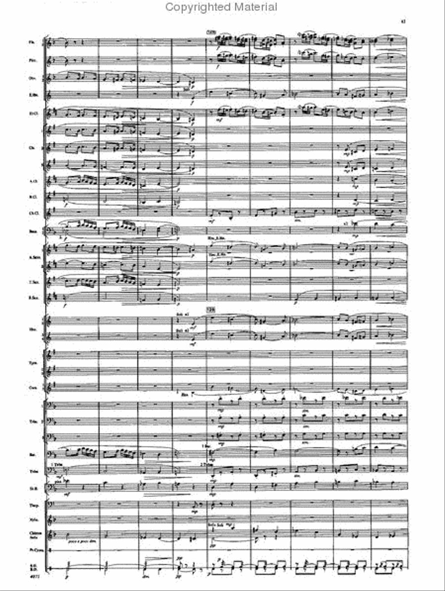 Fourth Suite for Band Concert Band scores gallery preview page 45