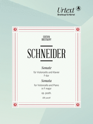 Book cover for Sonata in F major Op. Posth.