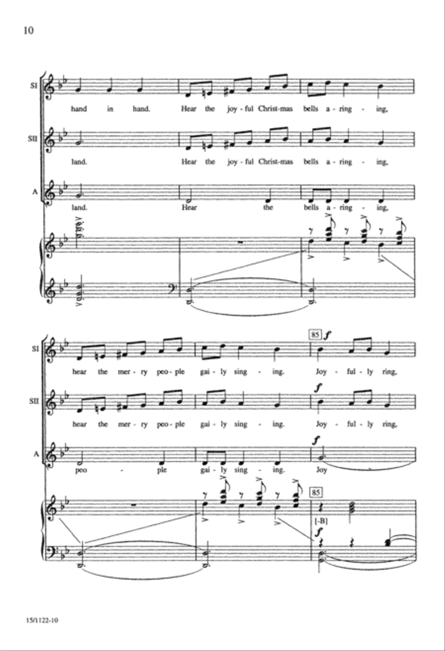 Ukrainian Bell Carol SSA scores gallery preview page 10