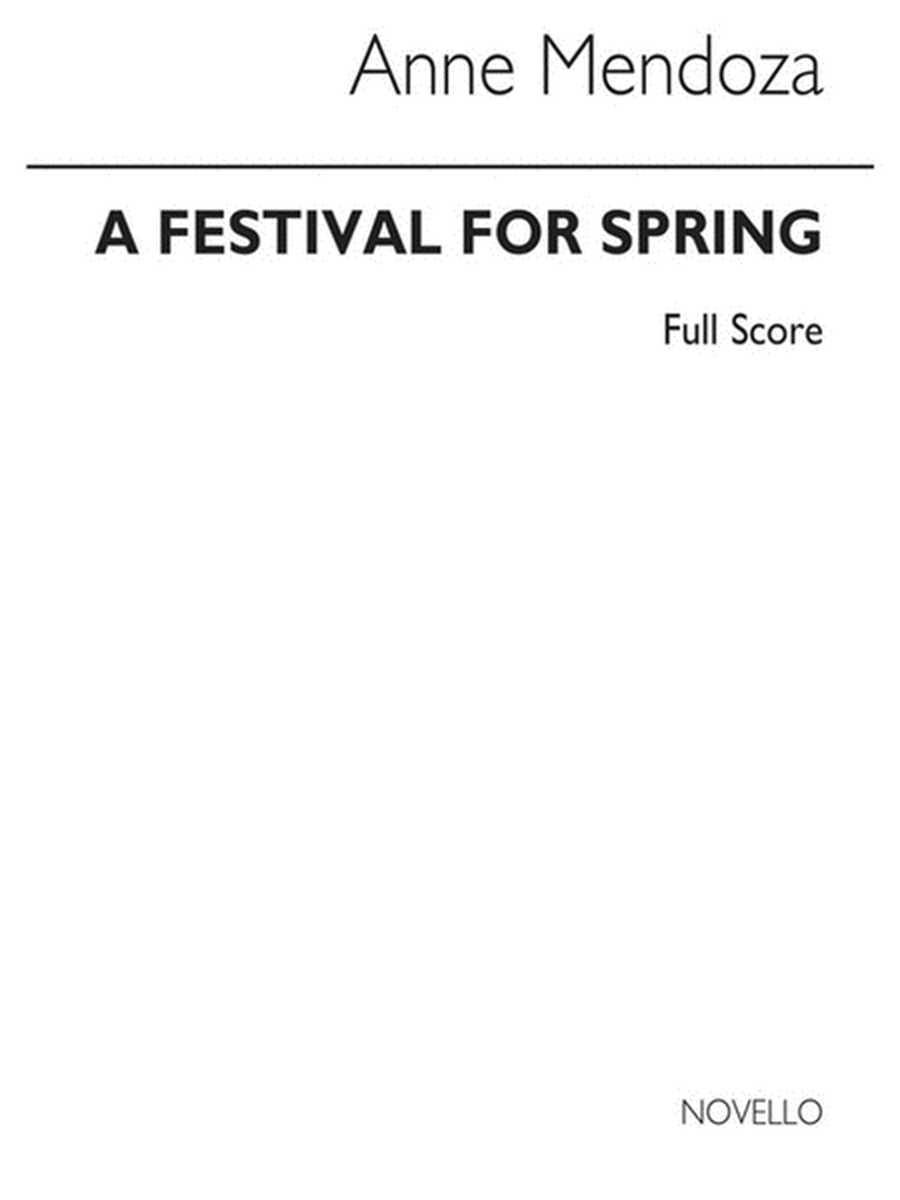 Mendoza Festival For Spring Score(Arc)