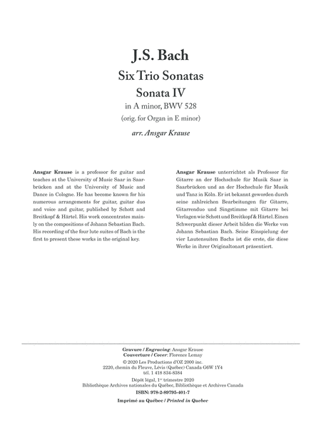 Six Trio Sonatas, Sonata IV
