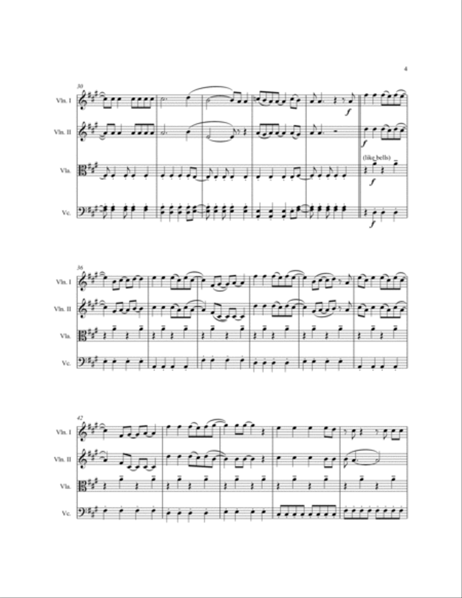Viva La Vida String Quartet scores gallery preview page 6