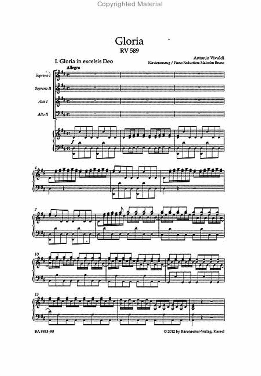 Gloria RV 589 Gloria RV 589 SSAA scores gallery preview page 2