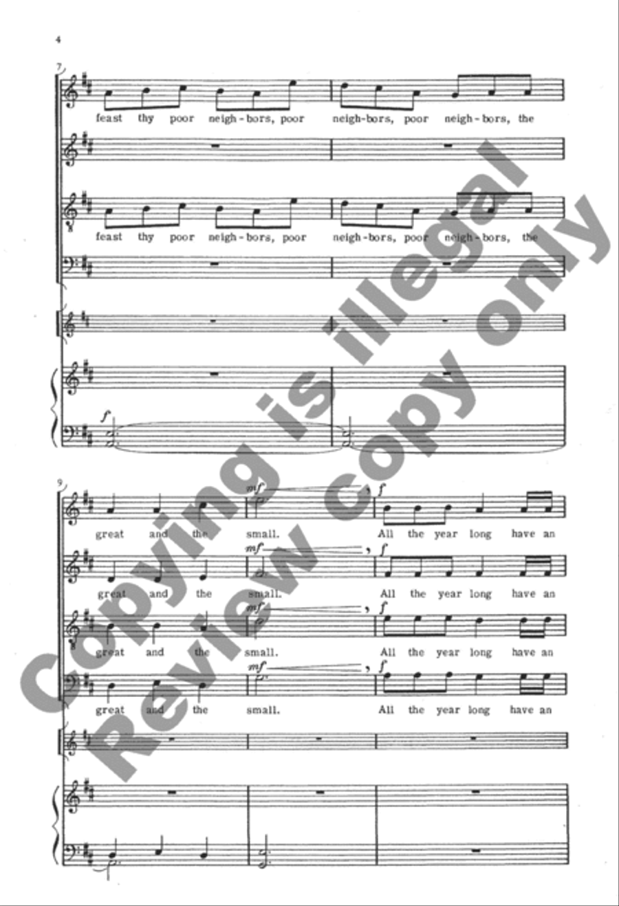 Ringeltänze 5. At Christmas Be Merry 4-Part scores gallery preview page 4
