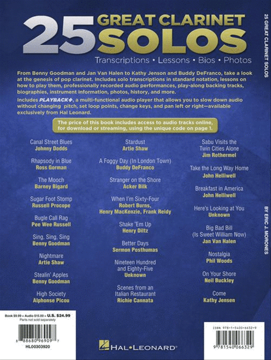 25 Great Clarinet Solos Clarinet Solo scores gallery preview page 12