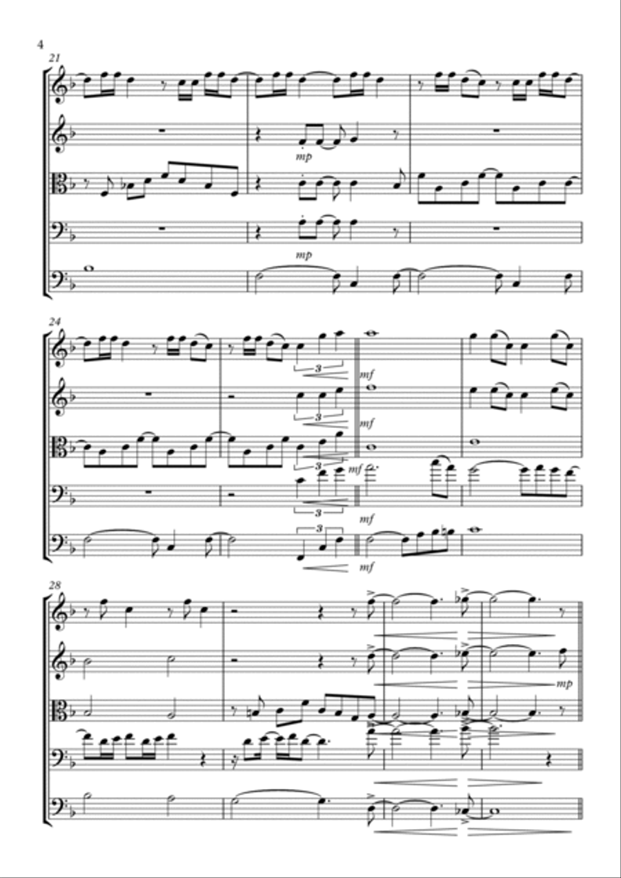 Love And Affection Love And Affection String Orchestra scores gallery preview page 4