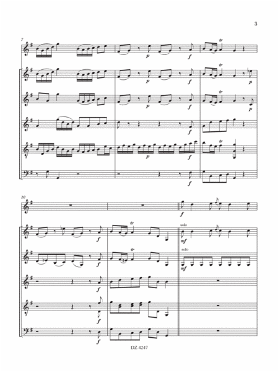 Concerto in Sol Maggiore Orchestra scores gallery preview page 4