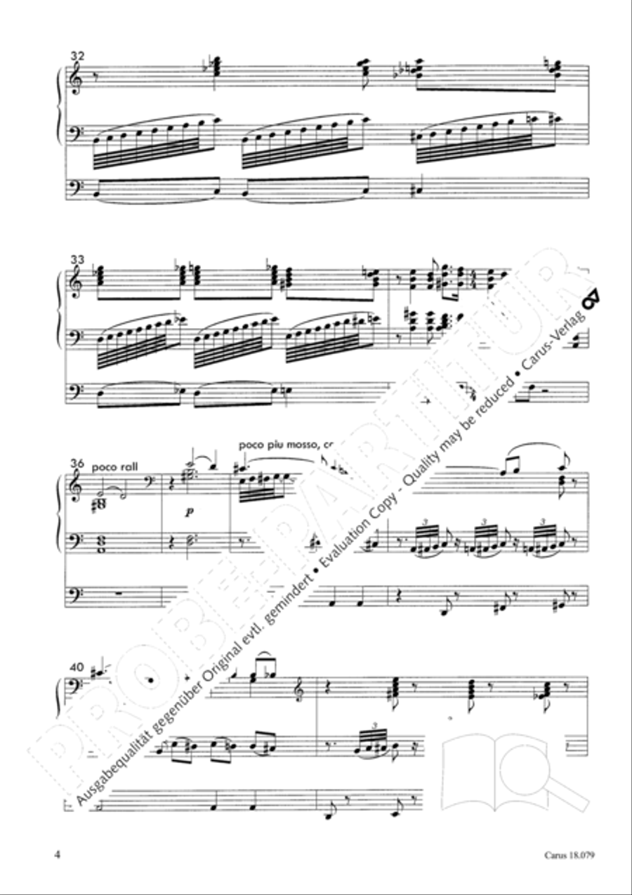 Piece sentimentale Organ Solo scores gallery preview page 5