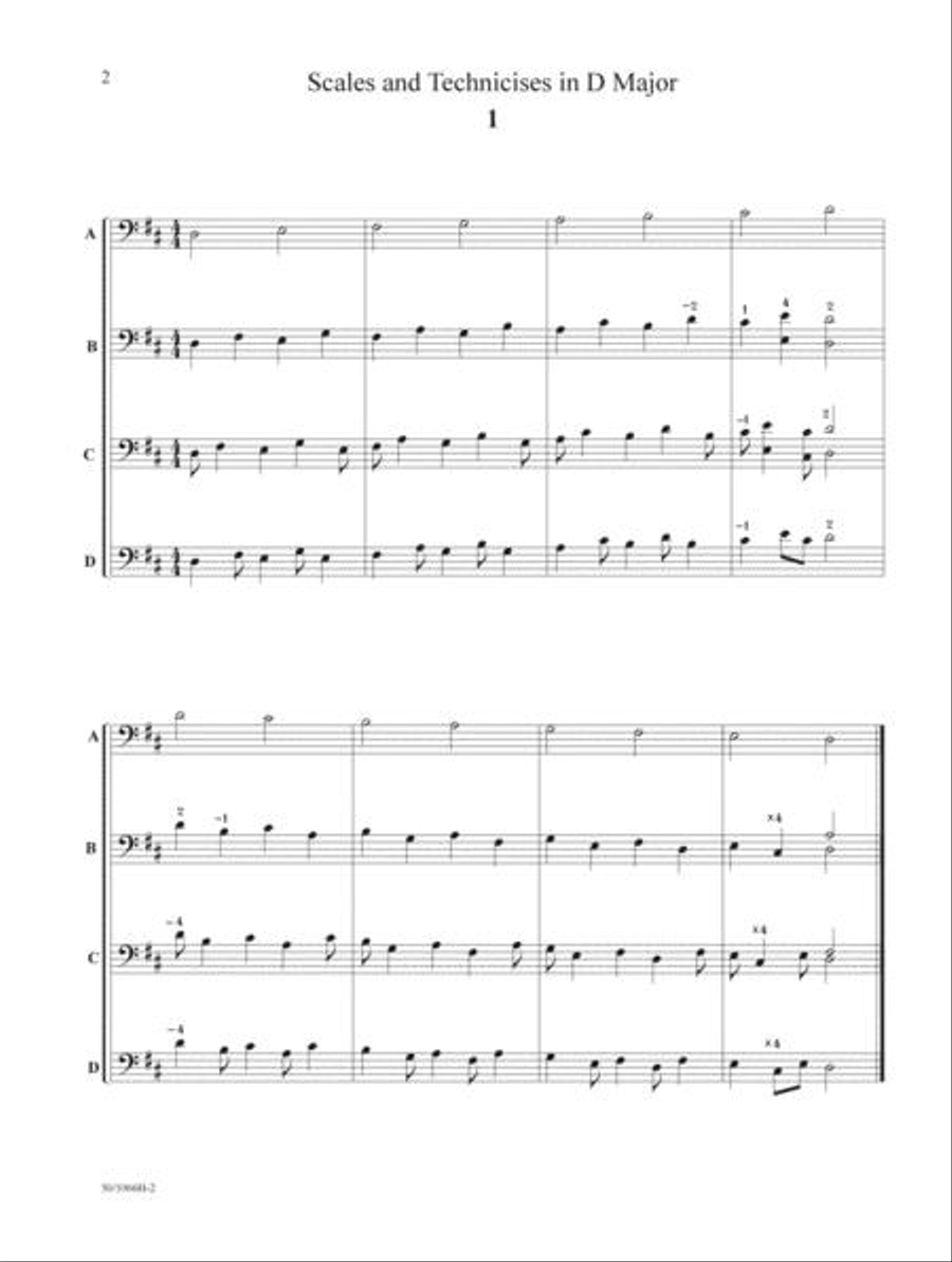 Technicises For Strings Cello String Orchestra scores gallery preview page 2