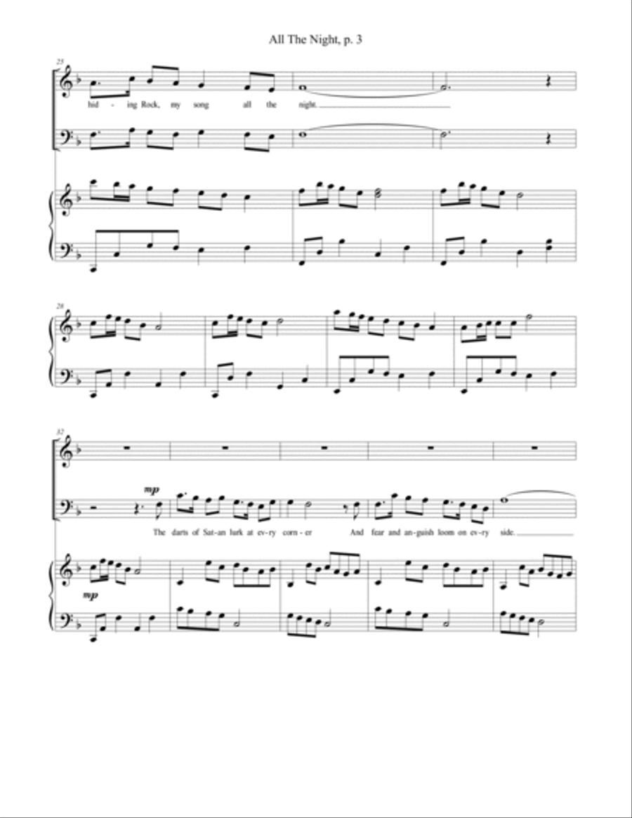All The Night All The Night 4-Part scores gallery preview page 3