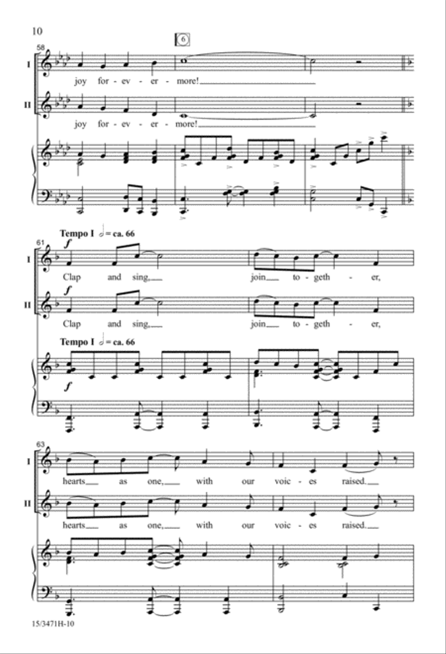 Clap and Sing, Join Together! 2-Part scores gallery preview page 10