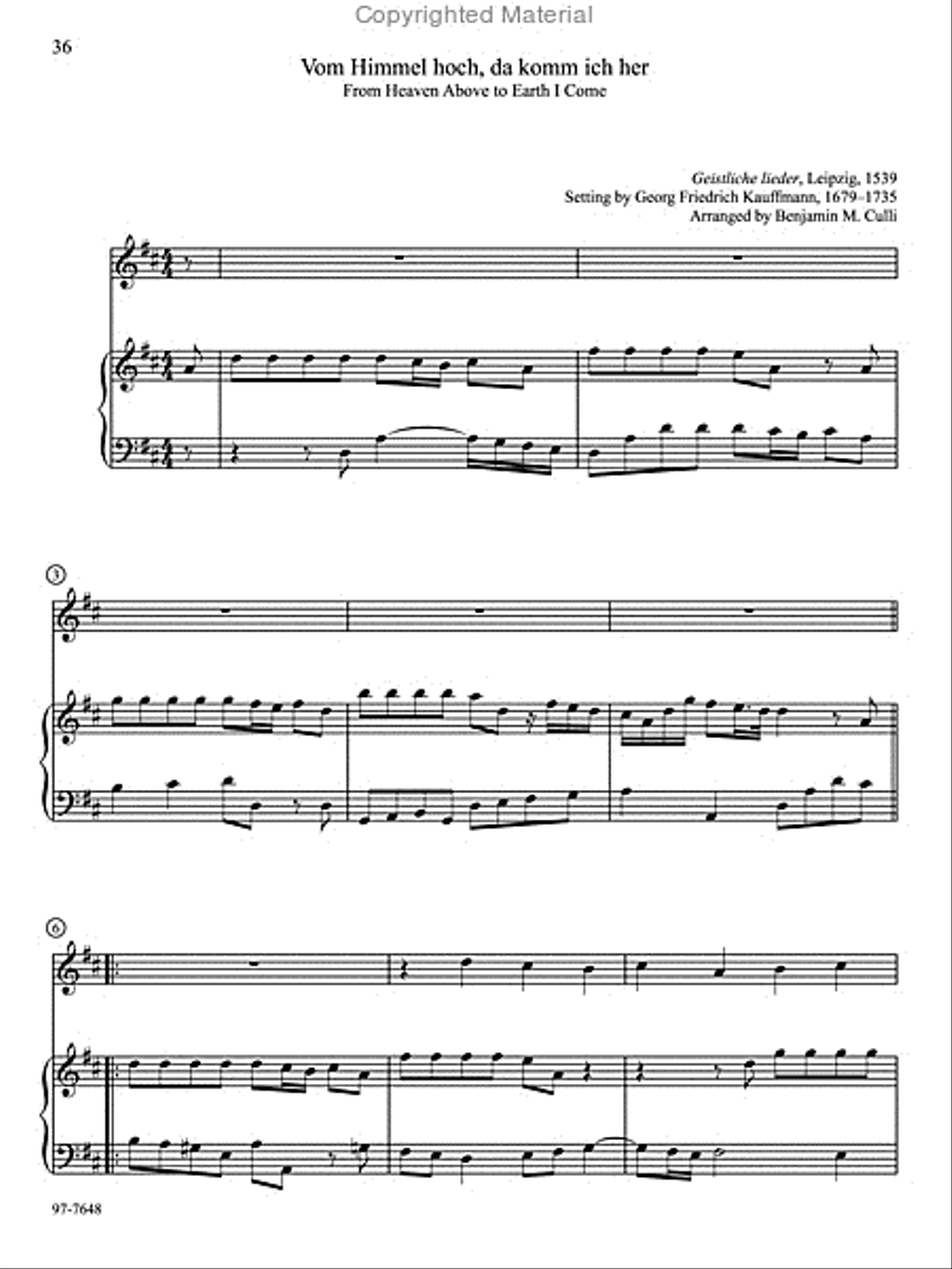Duo Baroque: Classic Chorale Preludes Arranged for Keyboard and Any Solo Instrument, Vol. 1 Bassoon scores gallery preview page 14