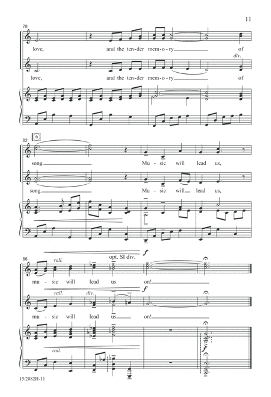 And Music Will Lead Us And Music Will Lead Us SSA scores gallery preview page 12