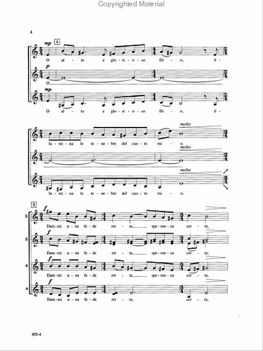 Illumina le tenebre - SSAA Octavo SSAA scores gallery preview page 3