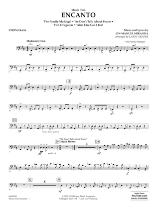 Book cover for Music from Encanto (arr. Larry Moore) - Bass