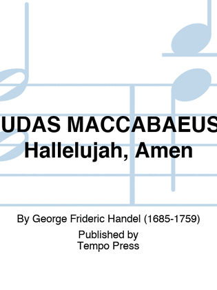 Book cover for JUDAS MACCABAEUS: Hallelujah, Amen