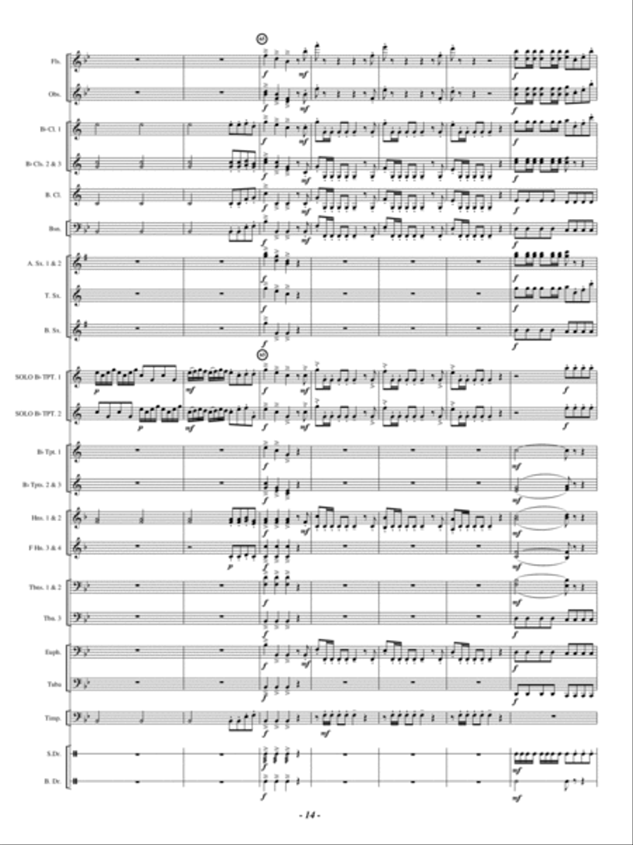 Double Concerto Double Concerto Concert Band scores gallery preview page 13