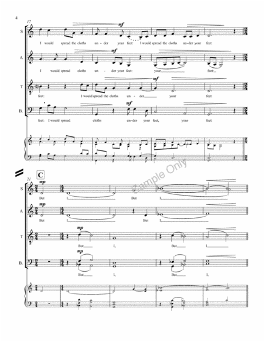 Tread Softly 4-Part scores gallery preview page 4