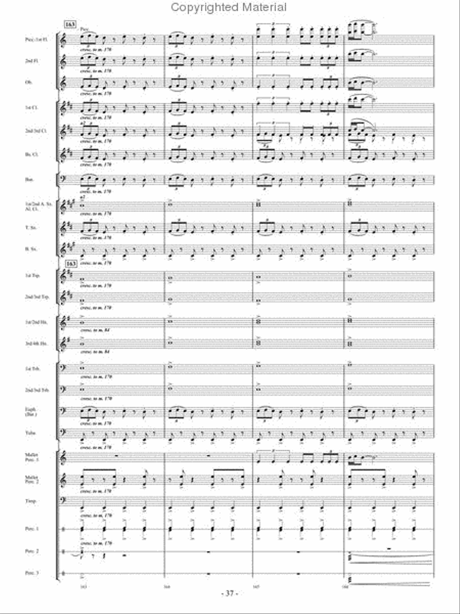 In Pursuit of Troy Concert Band - Sheet Music page 35