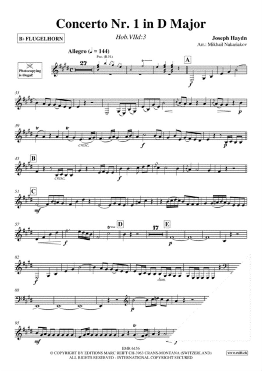 Concerto No. 1 Flugelhorn scores gallery preview page 3