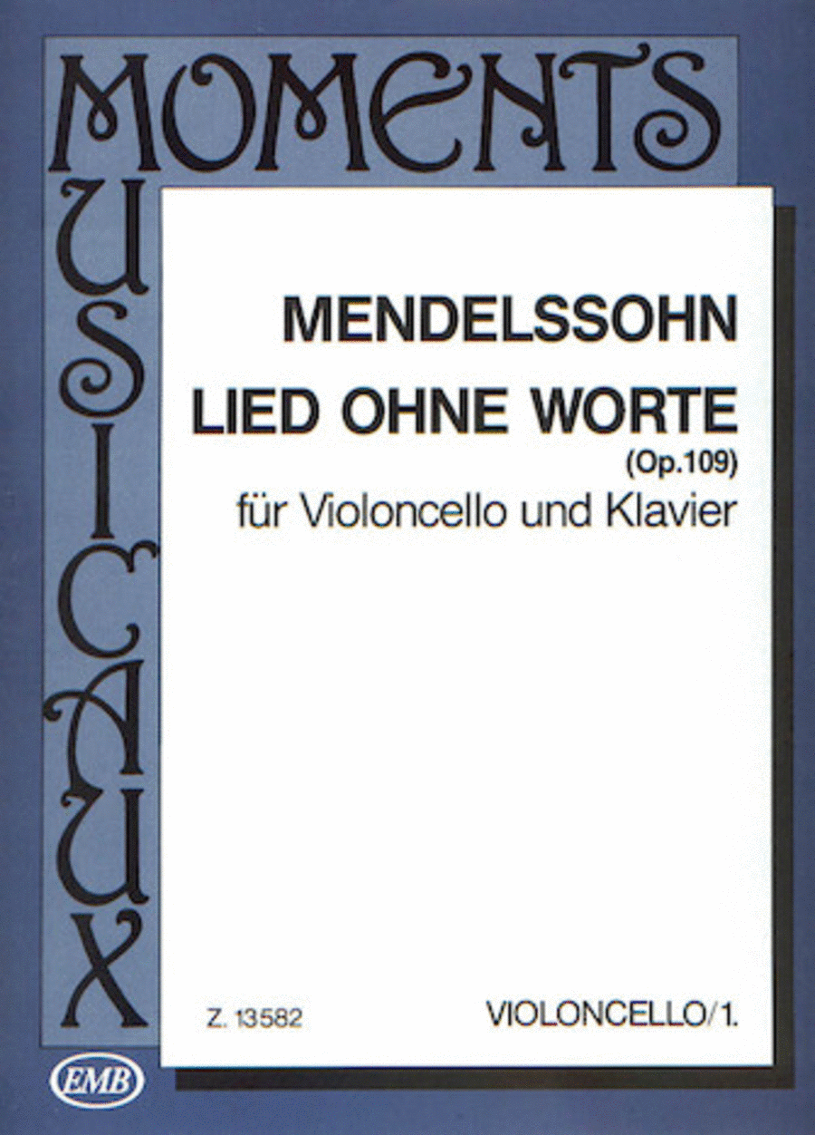 Lied Ohne Worte, Op. 109 Piano Accompaniment scores gallery preview page 1