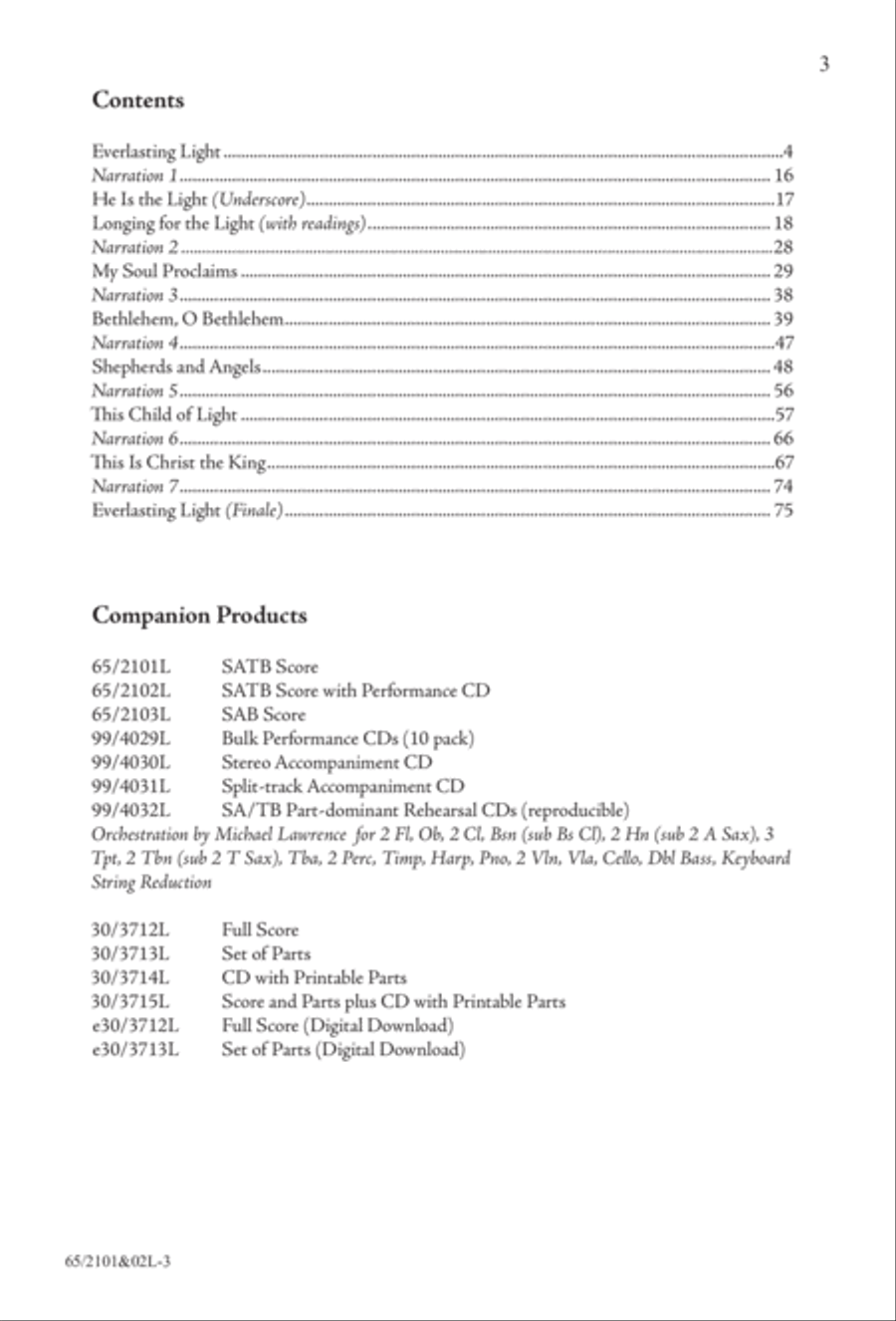 Everlasting Light - SATB with Performance CD 4-Part scores gallery preview page 4