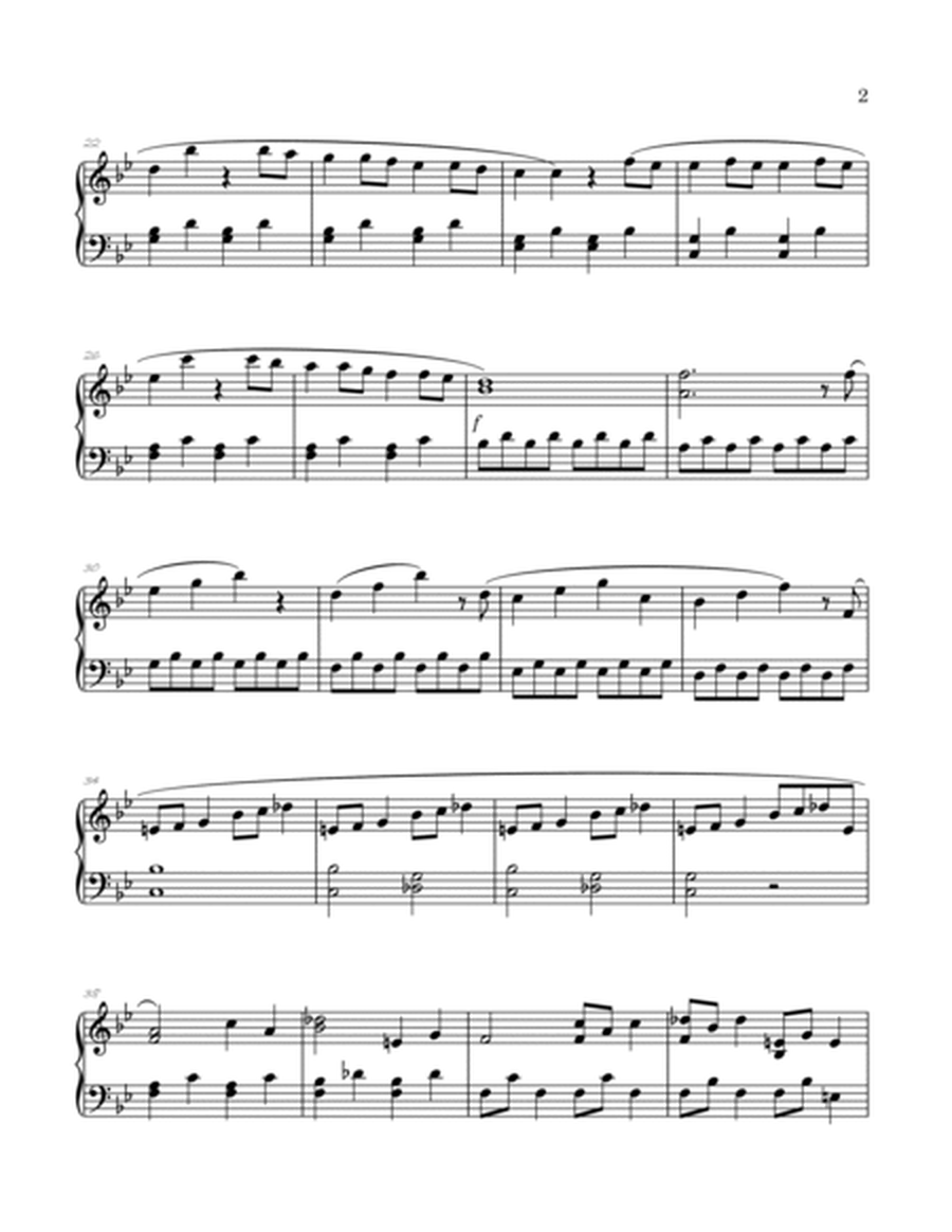 Mozart's Symphony 40 (1st Movement) arranged for intermediate piano image number null