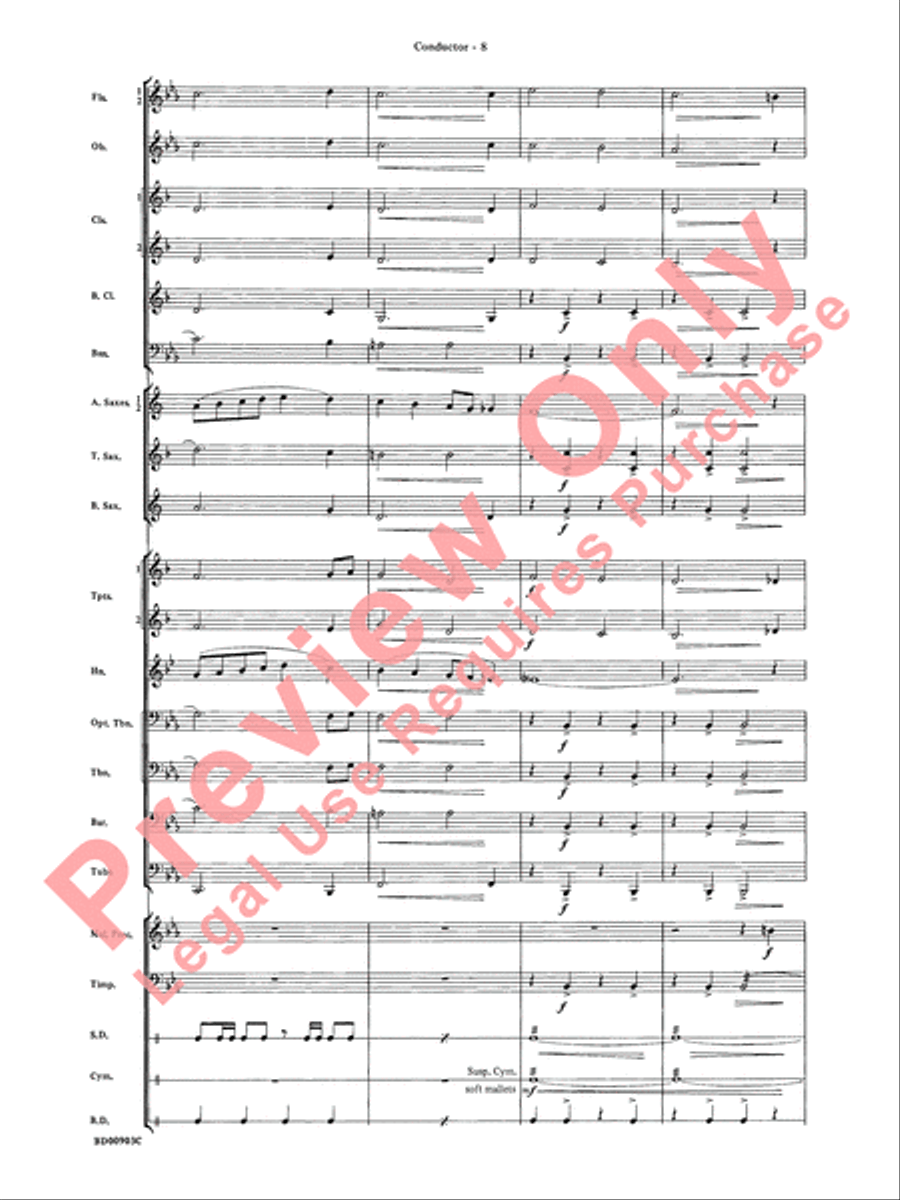 Crestar Overture Crestar Overture Concert Band scores gallery preview page 11
