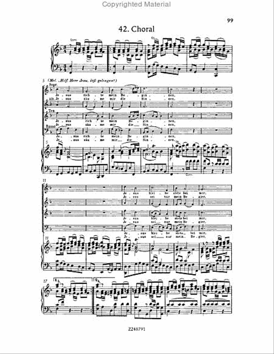Christmas Oratorio, BWV 248 Choir scores gallery preview page 98