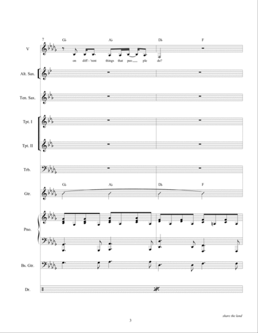 Share The Land Large Ensemble scores gallery preview page 5