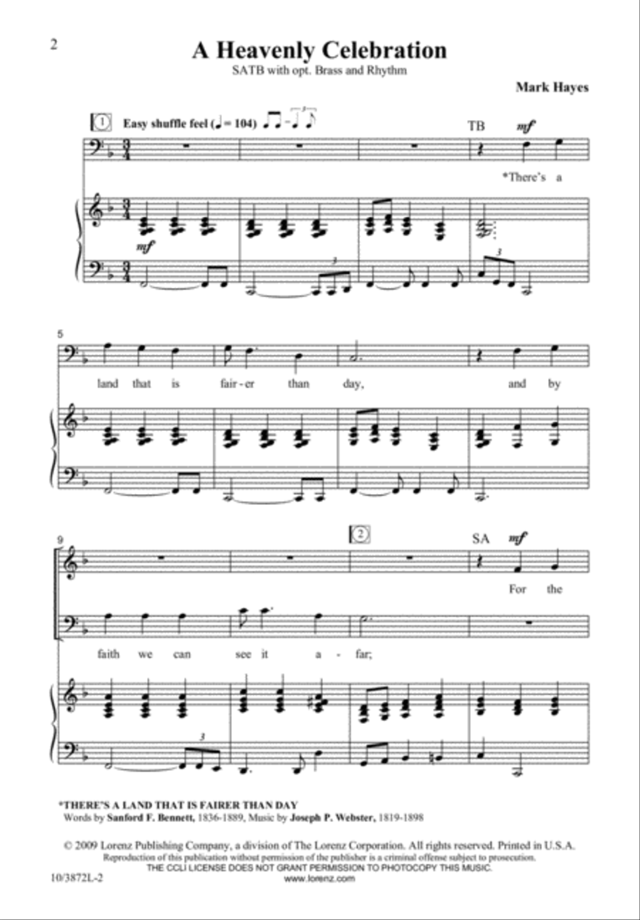 <br>Sheet music extract